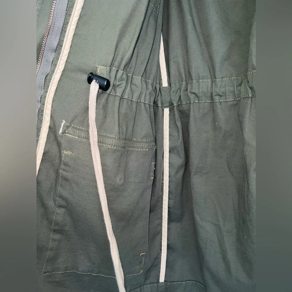 Cabi Anorak Zip Jacket Army Green Olive Women’s Classic Fall Light Coat